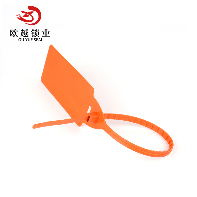 OY-PS109 Hot Stamping Logo تخصيص لون الشريط البلاستيك ختم الأمن قفل