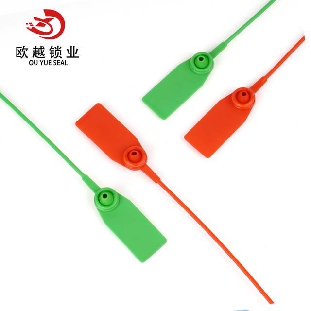OYPS105 قفل أمان ضمان الجودة ختم علامة بلاستيكية للحاويات