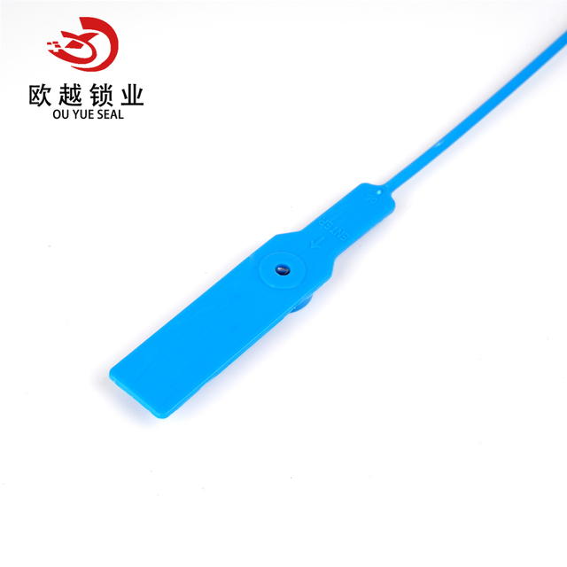 OY-PS102 قفل أمان لضمان الجودة حزام بلاستيكي قابل للتعديل بطول 400 مم ختم بلاستيكي عالي الأمان
